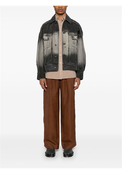 Black denim jacket Feng chen wang - men FENG CHEN WANG | FUS19JK03BLKGRDNT